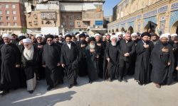 حشود المؤمنين تُحيي ذكرى استشهاد السيدة فاطمة الزهراء (ع) في النجف الأشرف